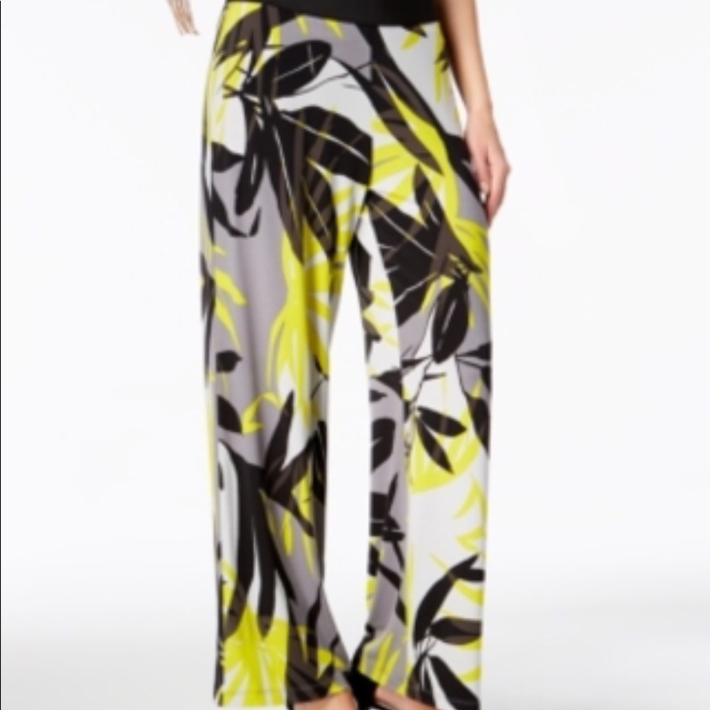 Alfani Black Print Palazzo